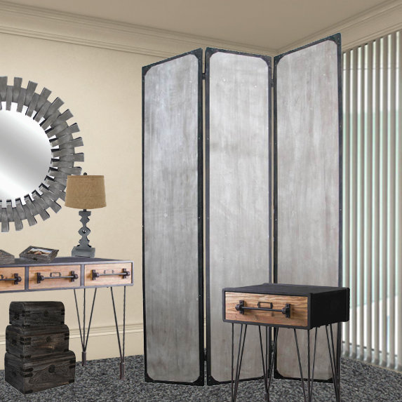 Screen Gems Industrial Room Divider Wayfair